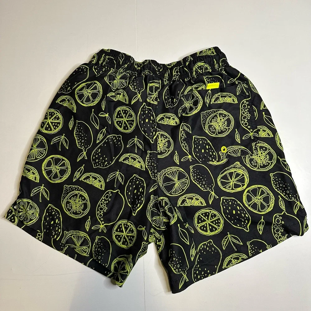 George Men’s Quick Dry Board Shorts Swim Trunk Small 28-30 Lined Green‎ Citrus